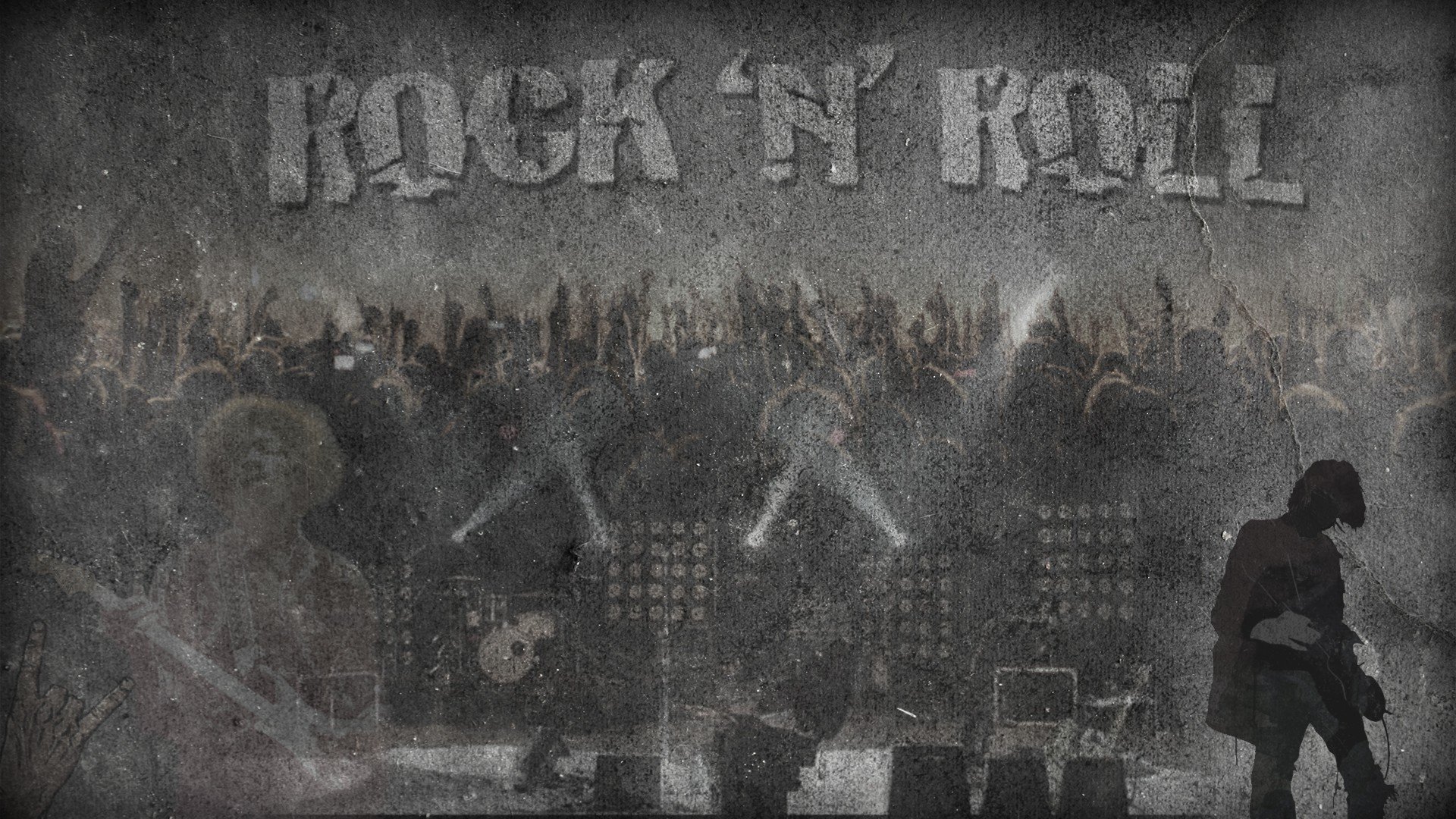 Kurt Cobain, Rock and roll, Jimi Hendrix, Classic rock, Progressive rock, Monochrome Wallpaper