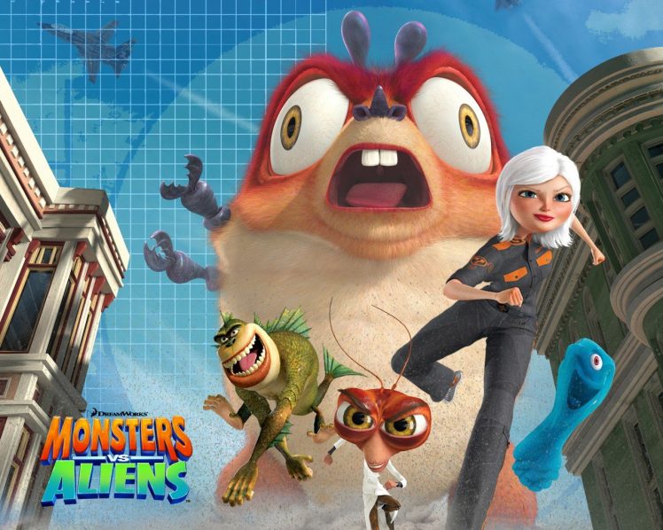Monsters vs. Aliens HD Wallpaper Desktop Background