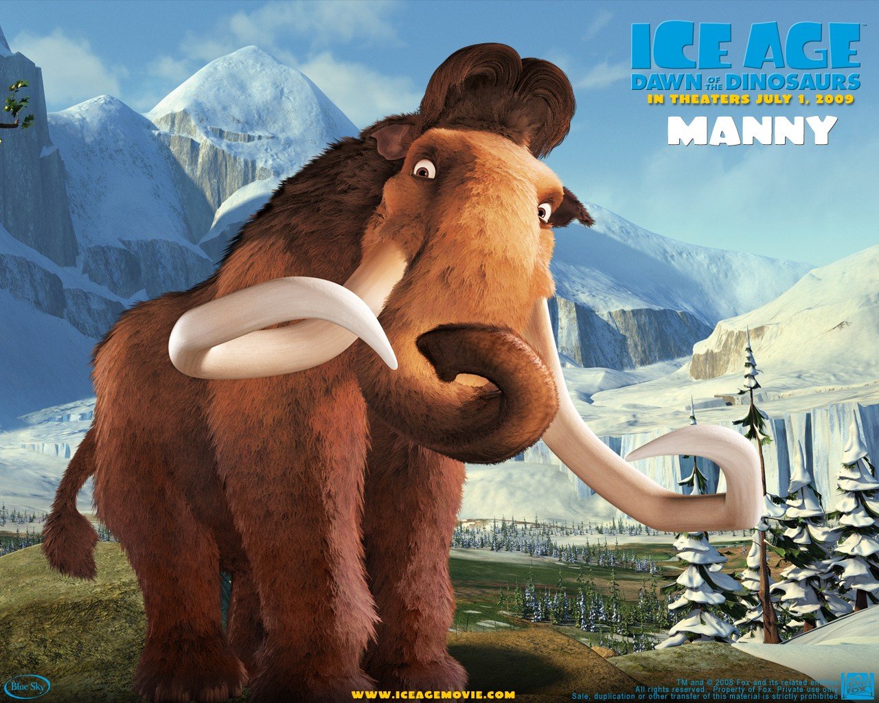 Ice Age: Dawn of the Dinosaurs, Ice Age Wallpaper