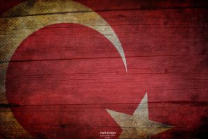 Turkish, Flag, Turkey, Wood