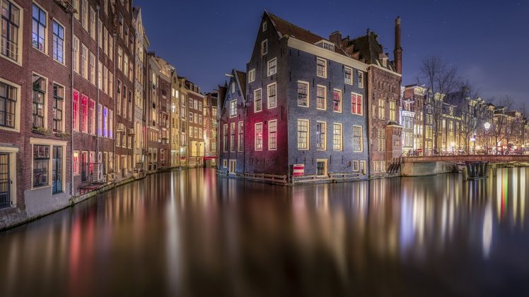 Amsterdam, Canal HD Wallpaper Desktop Background