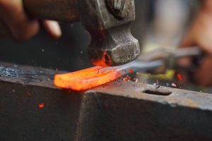blacksmith, Hammer, Metal