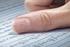 fingers, Mathematics, Cheat sheet