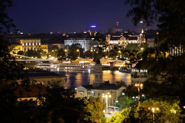 Budapest, Danube, City, Night HD Wallpaper Desktop Background