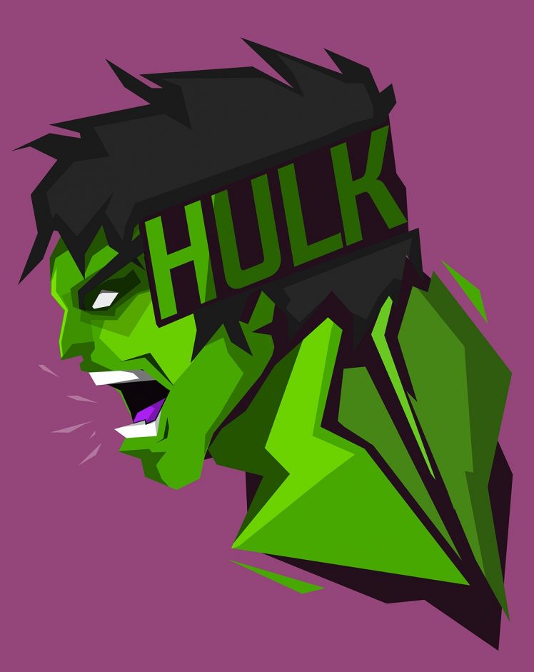 Marvel Heroes, Hulk, Marvel Comics, Purple, Purple background, Green HD Wallpaper Desktop Background