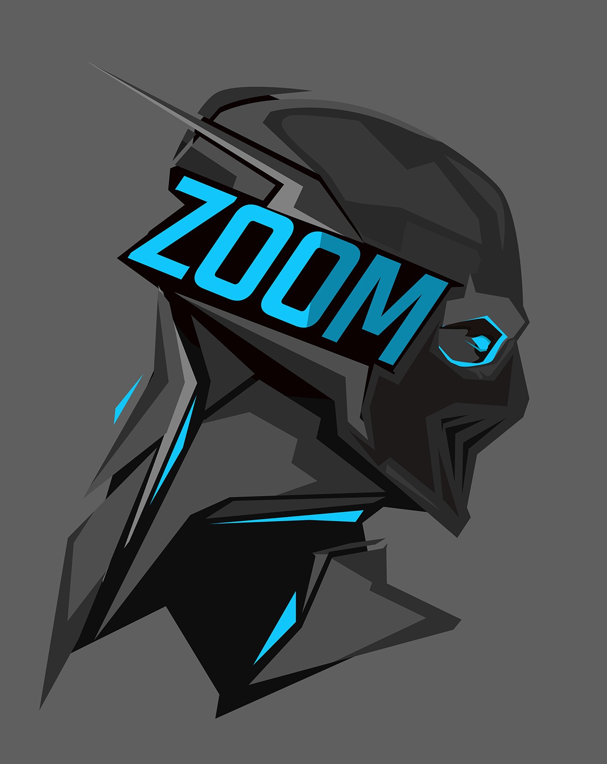 Zoom (fictional character), DC Comics, Gray background Wallpapers HD