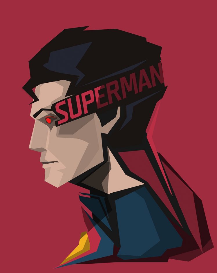 Superman, DC Comics, Red background, Superhero HD Wallpaper Desktop Background