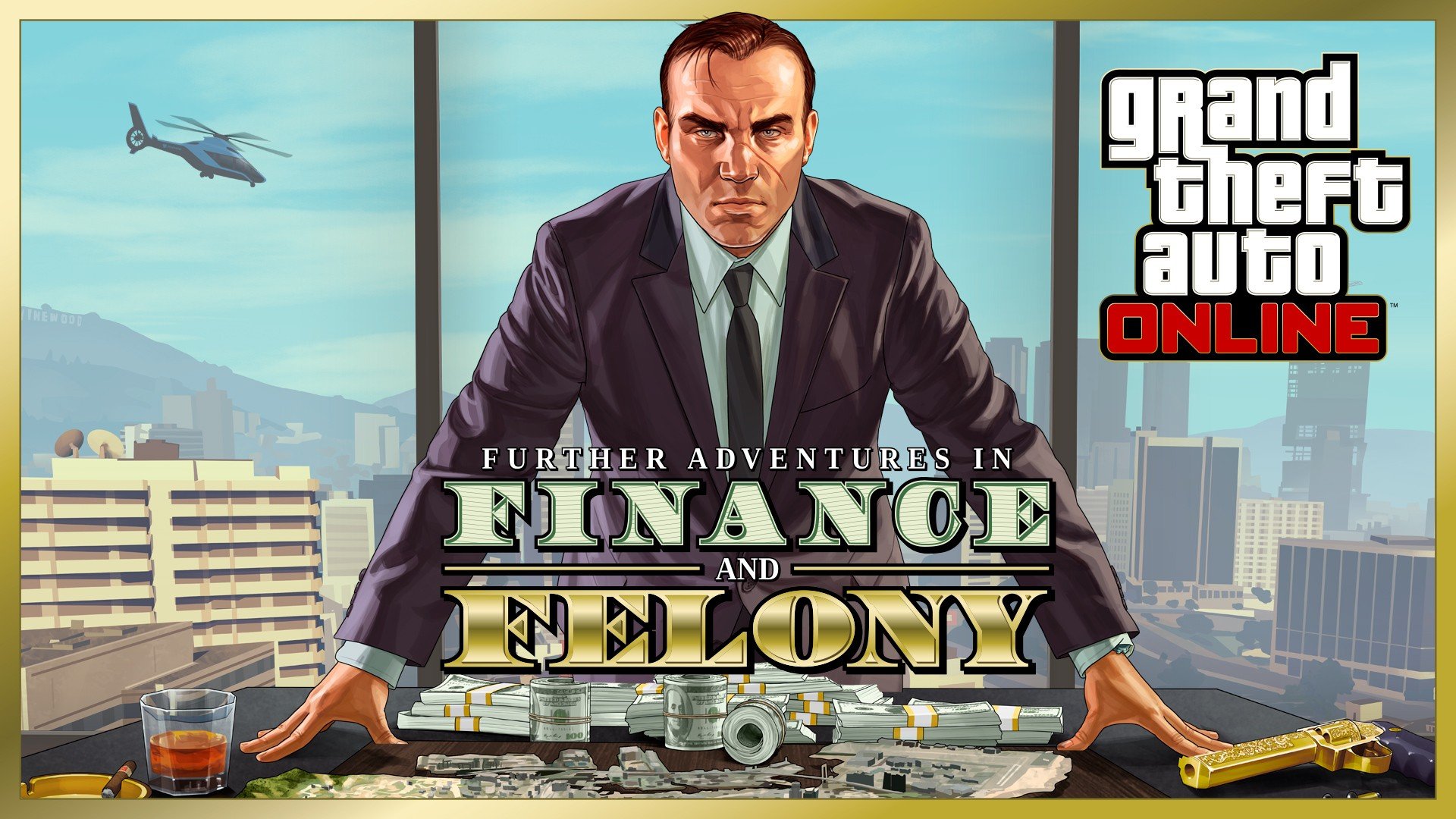 The Boss, Grand Theft Auto Online, Grand Theft Auto V, Money, Gun, Rockstar Games Wallpaper