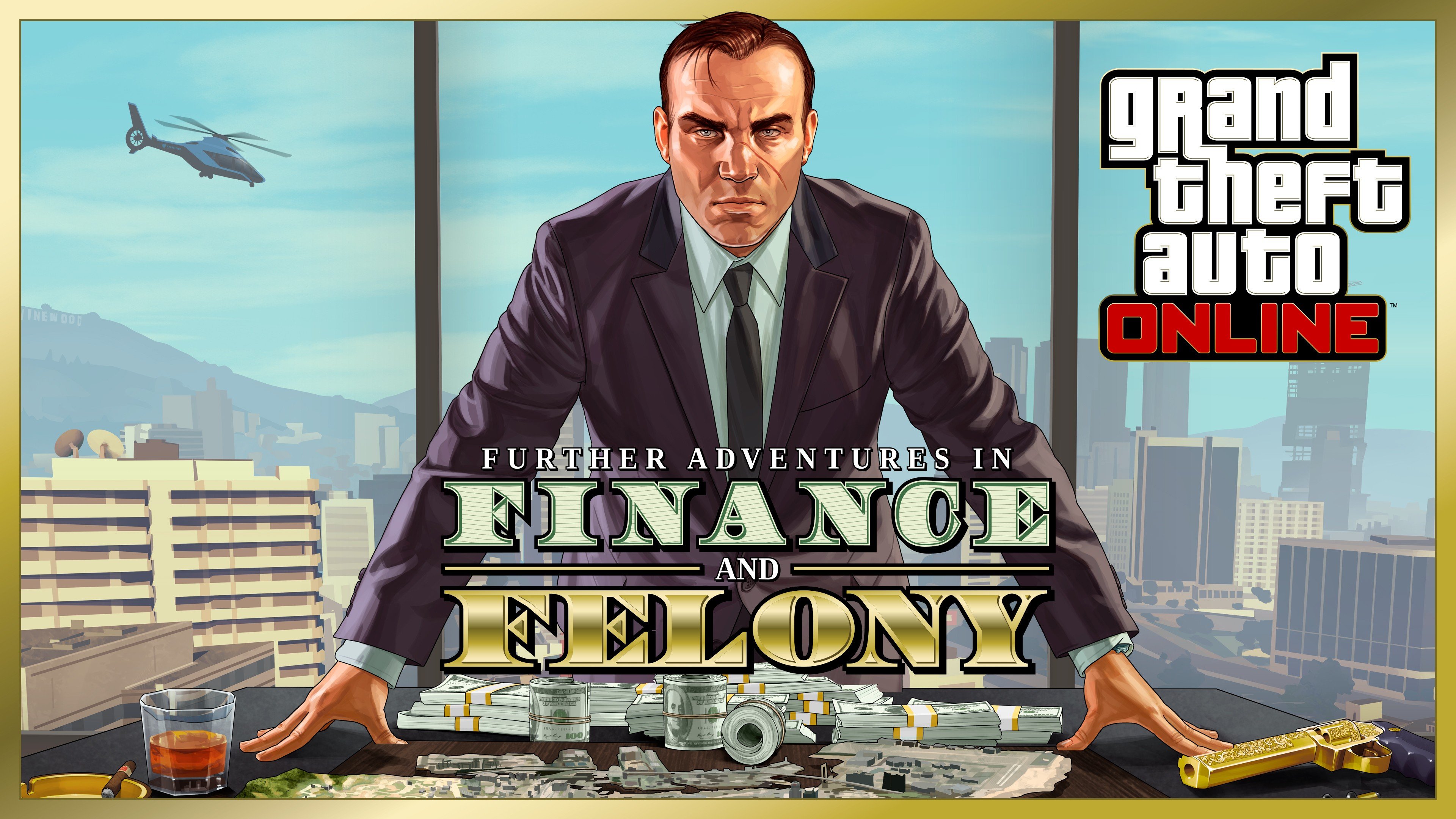The Boss, Money, Grand Theft Auto Online, Grand Theft Auto V, Gun, Rockstar Games Wallpaper