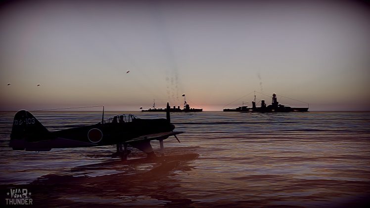 War Thunder, A6M, Seaplane HD Wallpaper Desktop Background