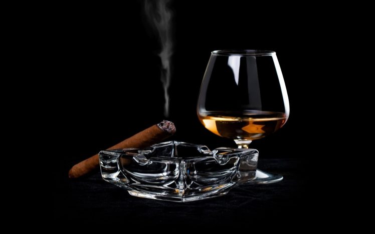 drink, Cognac, Cigars HD Wallpaper Desktop Background