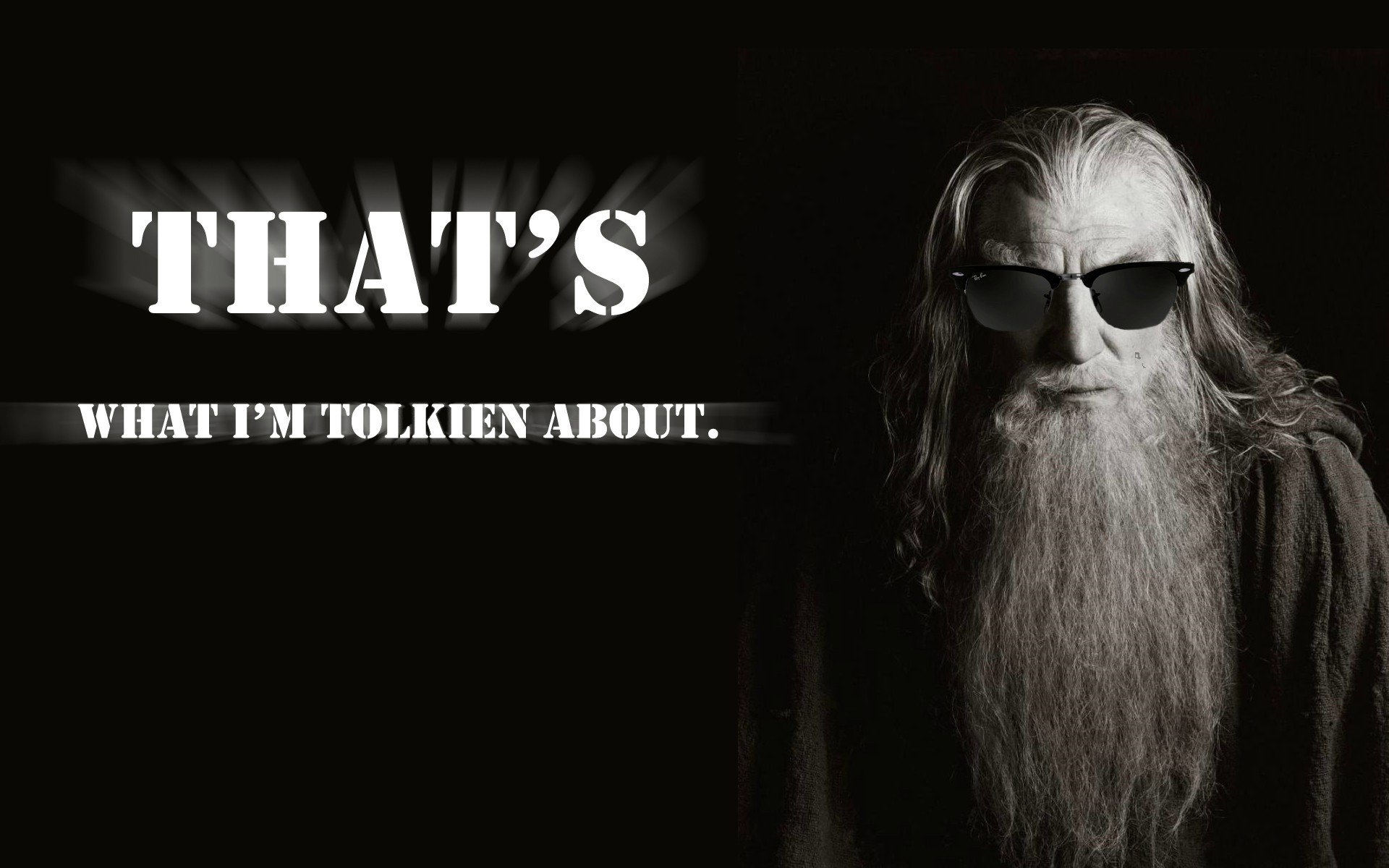 Gandalf, Wizard, J. R. R. Tolkien, The Lord of the Rings, Sunglasses, Puns, Humor Wallpaper