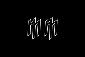 Marilyn Manson, Logo, Music, Minimalism, Monochrome, Black background, Simple background