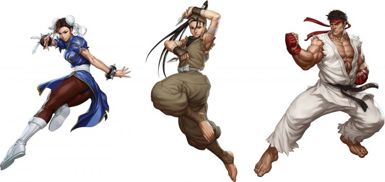 Chun Li, Street Fighter, Video games, Ryu, Collage HD Wallpaper Desktop Background