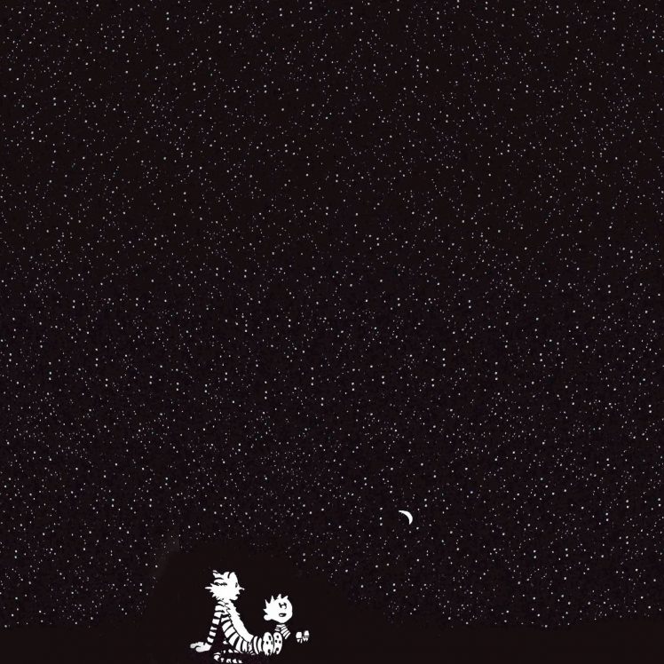 stars, Calvin and Hobbes HD Wallpaper Desktop Background