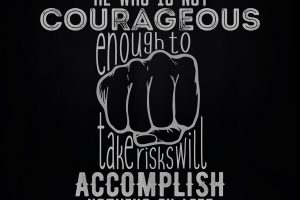 quote, Typography, Courageous, Accomplish, Motivational, Simple background, Black background