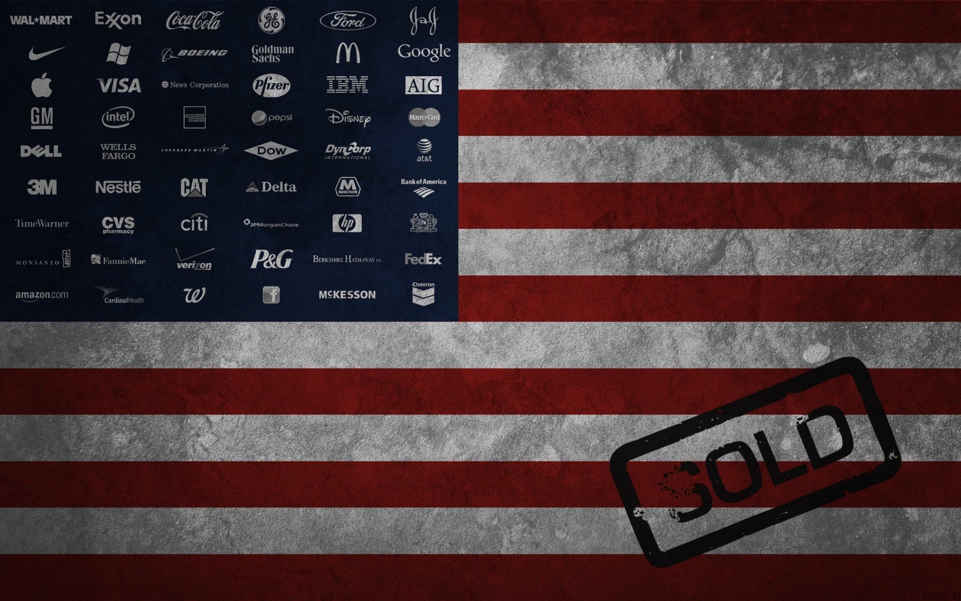 flag, Typography, USA, Logo Wallpaper