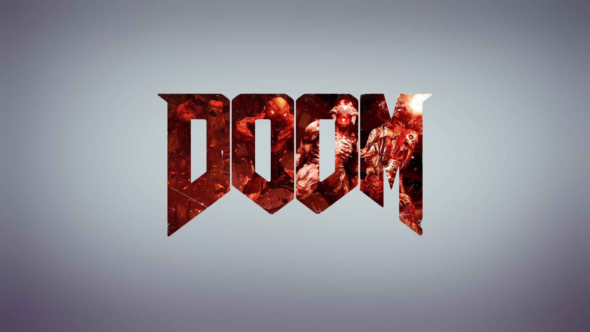 minimalism, Doom (game), Doom 2016, Video games Wallpaper