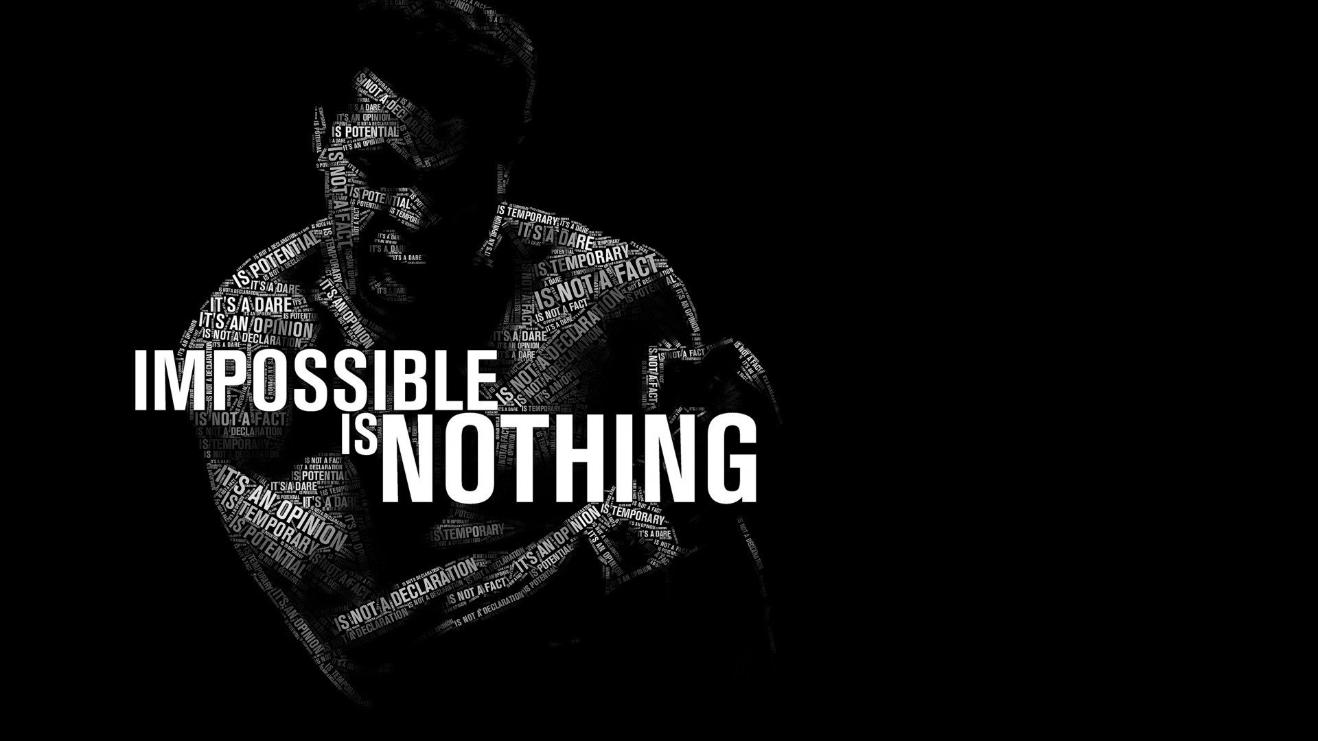 Muhammad Ali, Monochrome, Typo, Quote Wallpaper