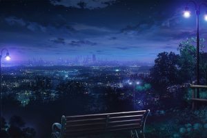 night, City lights