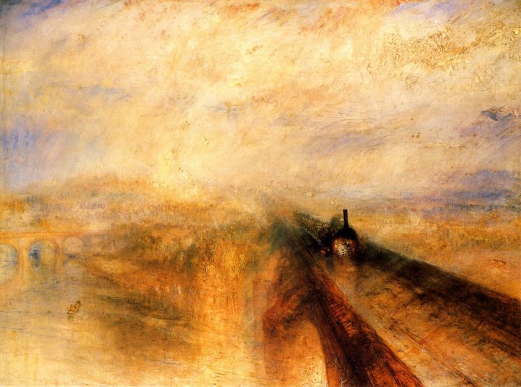 J. M. W. Turner, Traditional art, Railway, Painting HD Wallpaper Desktop Background