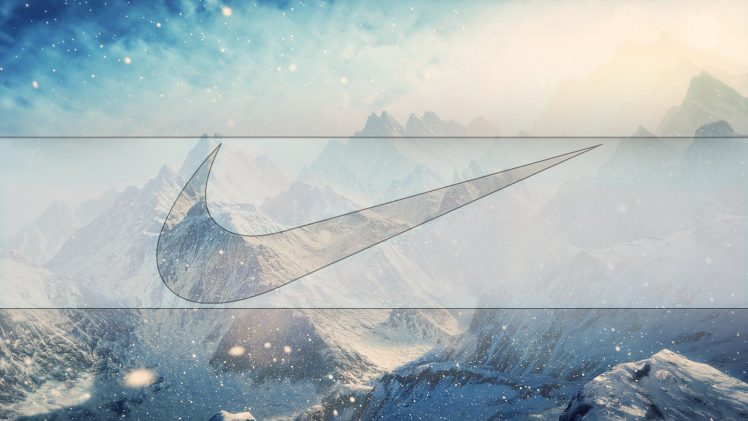 Nike, Mountains, Snow HD Wallpaper Desktop Background