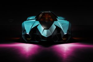 Lamborghini, Photoshop, Colorful, Retouch