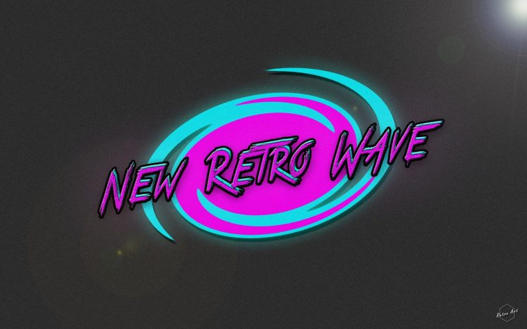 New Retro Wave, Synthwave, Neon, 1980s, Retro games, Vintage, Typography HD Wallpaper Desktop Background