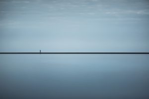 walking, Horizon, Minimalism, Simple background