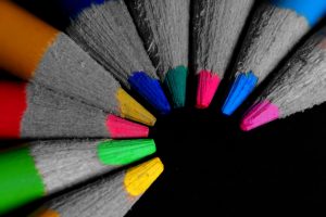 colorful, Selective coloring, Photography, Pencils