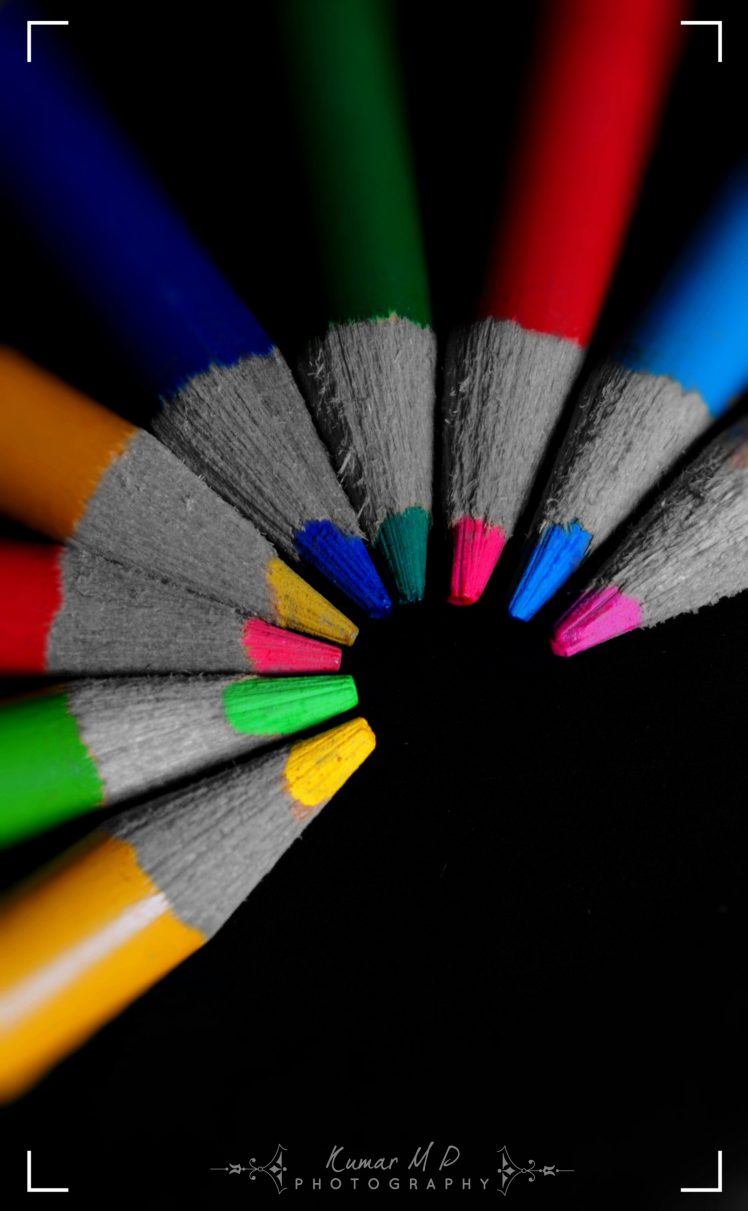 colorful, Selective coloring, Photography, Pencils HD Wallpaper Desktop Background