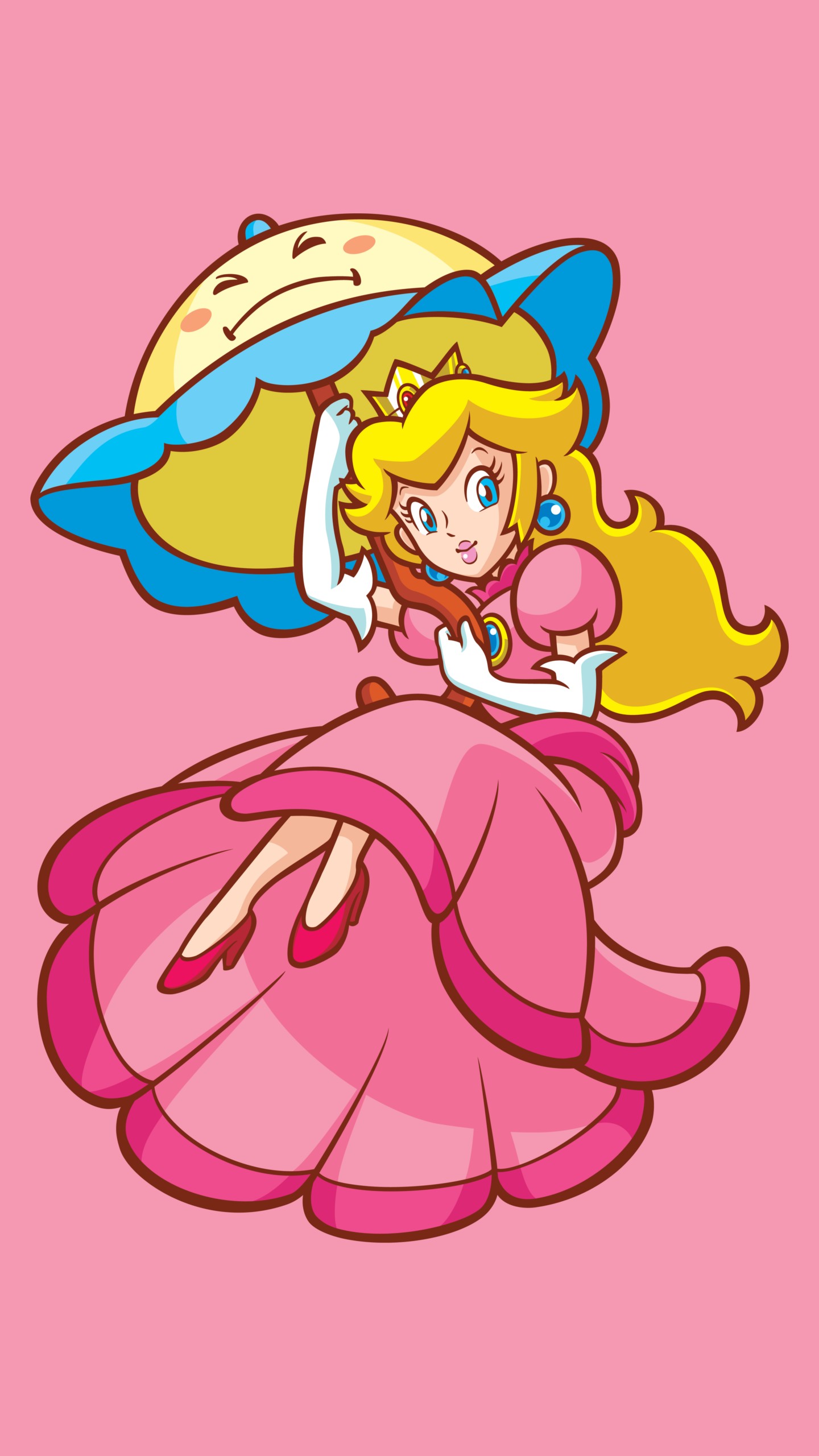 princess peach super mario world sprite