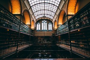 library, Symetry, Books