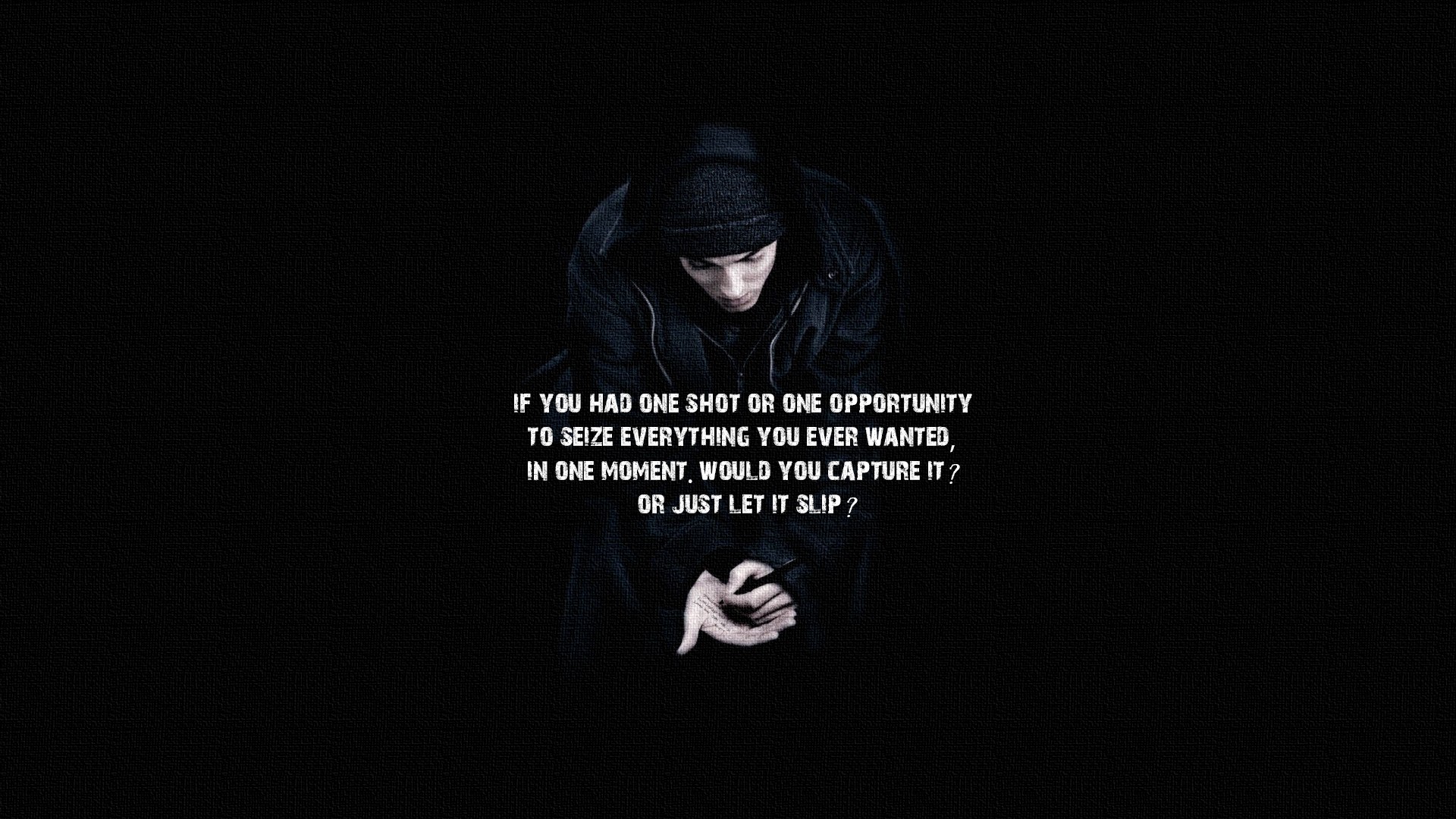 men, Eminem, Rap, Hip hop, Lose yourselft, Motivational, One shot, Lyrics, Typography, Music Wallpaper