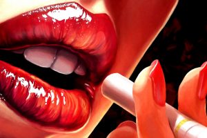 lips, Cigarettes, Red
