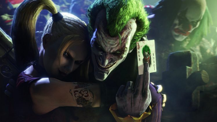 Joker, Harley Quinn, Batman: Arkham City HD Wallpaper Desktop Background