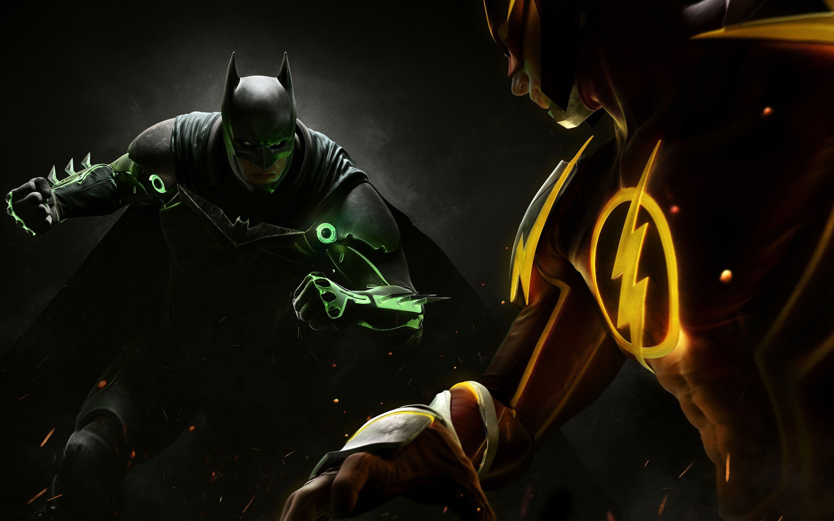 Injustice 2, DC Comics, Video games, Batman, The Flash Wallpaper
