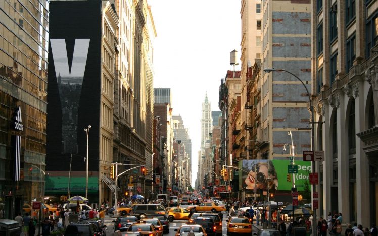 city, New York City, Street, Taxi HD Wallpaper Desktop Background
