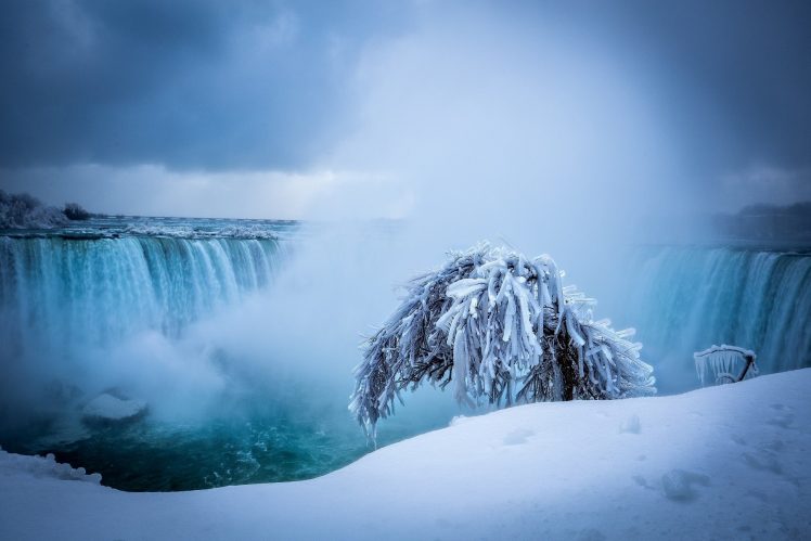 Niagara Falls, Ice, Waterfall HD Wallpaper Desktop Background