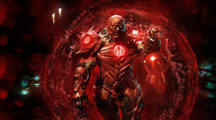 Injustice 2, Video games, Red Lantern HD Wallpaper Desktop Background