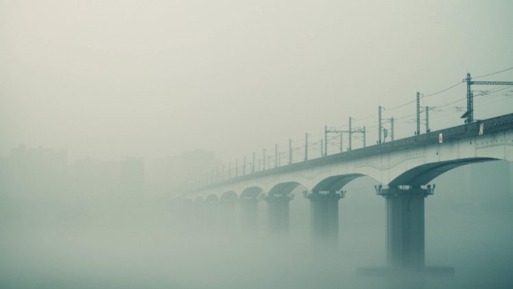 bridge, Mist HD Wallpaper Desktop Background
