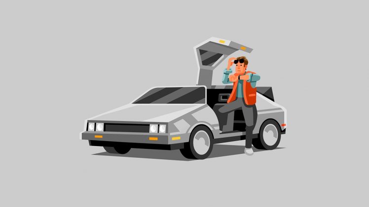 DeLorean, Back to the Future HD Wallpaper Desktop Background