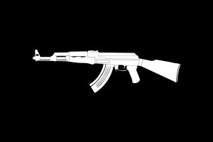 weapon, Minimalism, AK 47