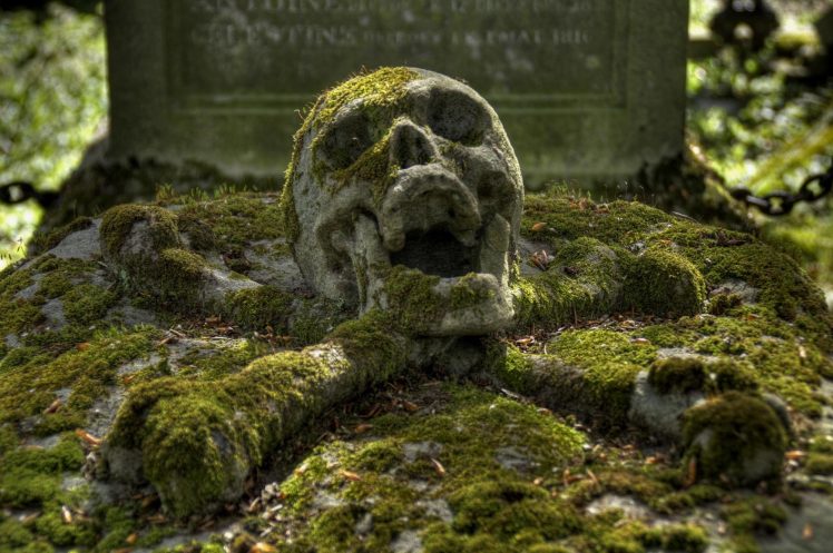 graveyards, Skull, Skull and bones HD Wallpaper Desktop Background