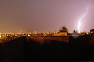 Mexico, Lightning, Rain