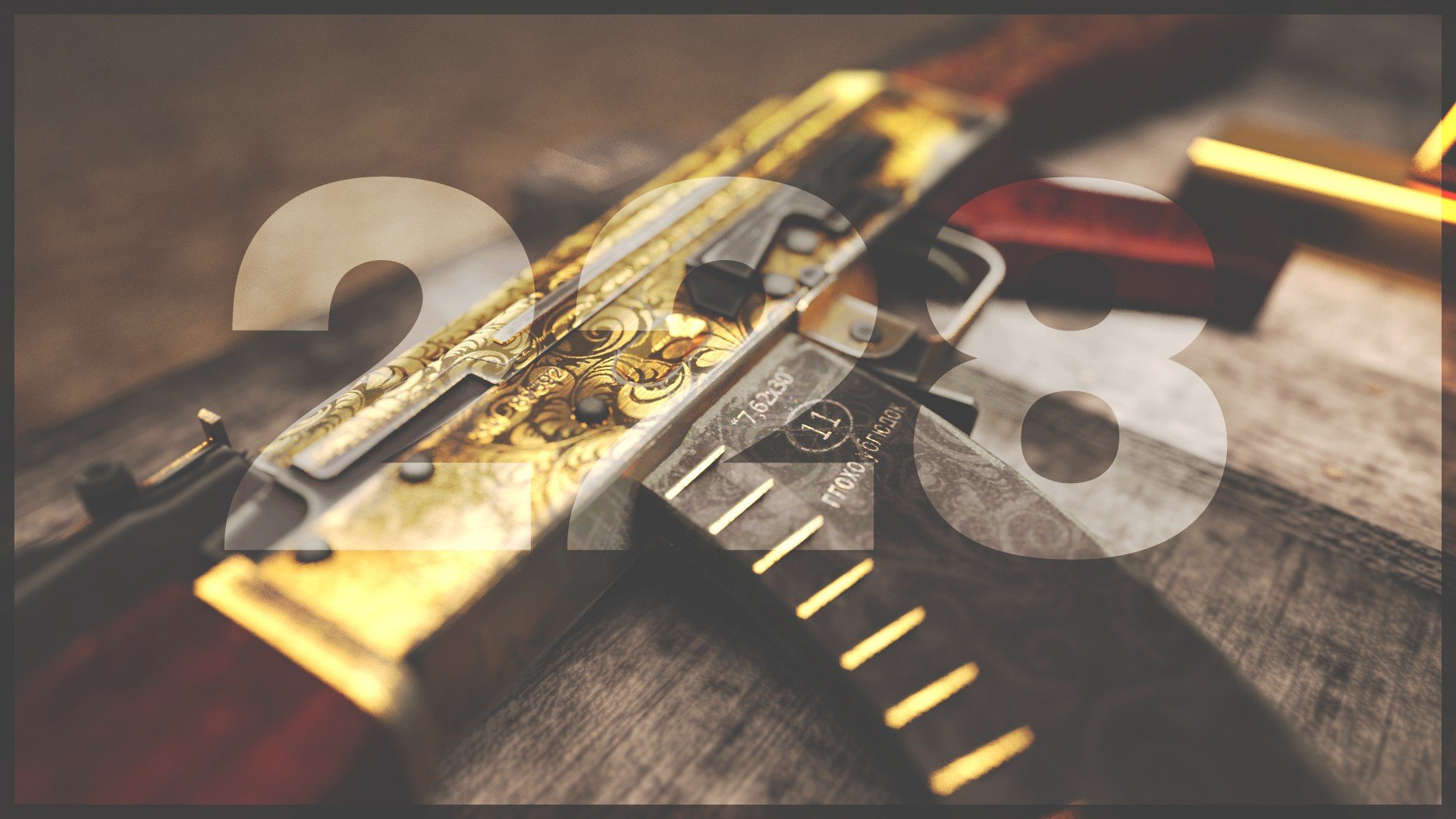 gold, AK 47, Gun Wallpapers HD / Desktop and Mobile Backgrou
