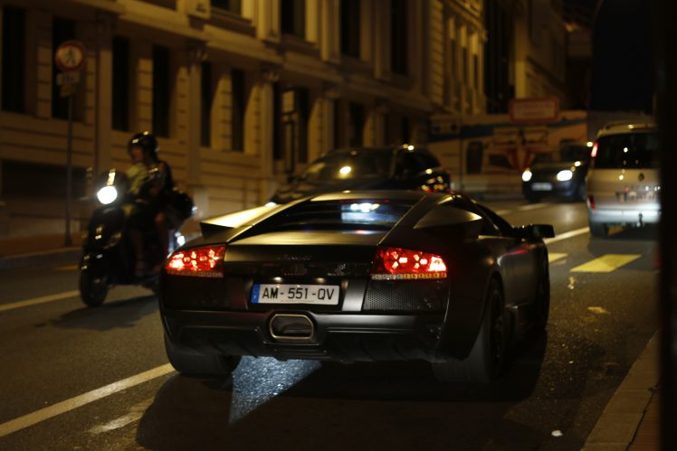 Lamborghini Murcielago, Traffic HD Wallpaper Desktop Background