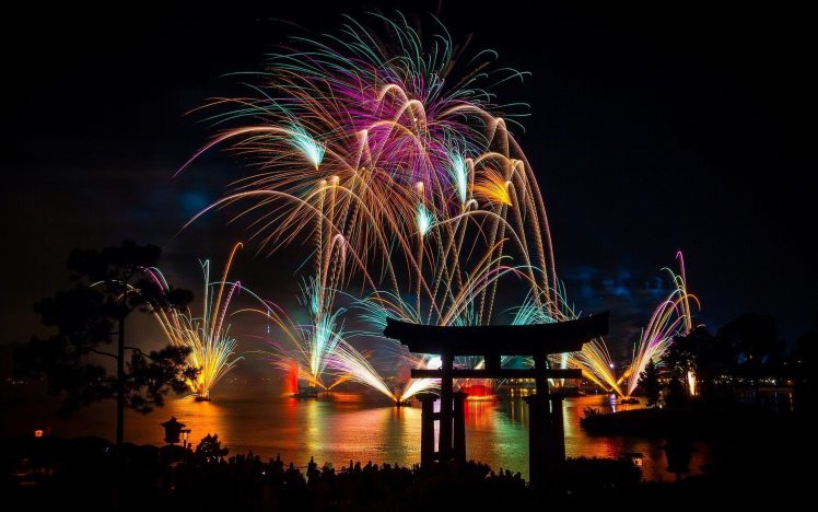 photography, Fireworks, Night, City, Japan HD Wallpaper Desktop Background