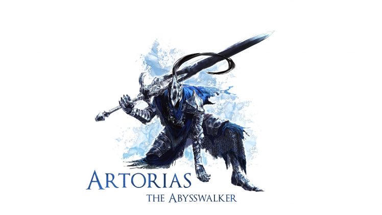 Artorias, Dark Souls, Video games, White background HD Wallpaper Desktop Background