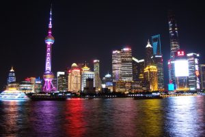 city, Shanghai, River, Skyscraper, Architecture, Boat, Colorful